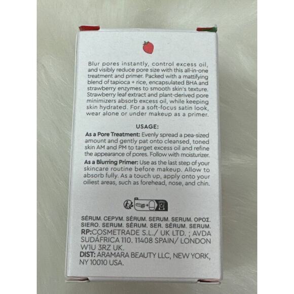 Glow Recipe Strawberry BHA Pore-Smooth Blur Drop Treatment + Primer BNIB - Picture 6 of 9